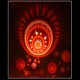 FRACTAL ART DESIGN GREETING CARD Sophisticated Blood Cells 2